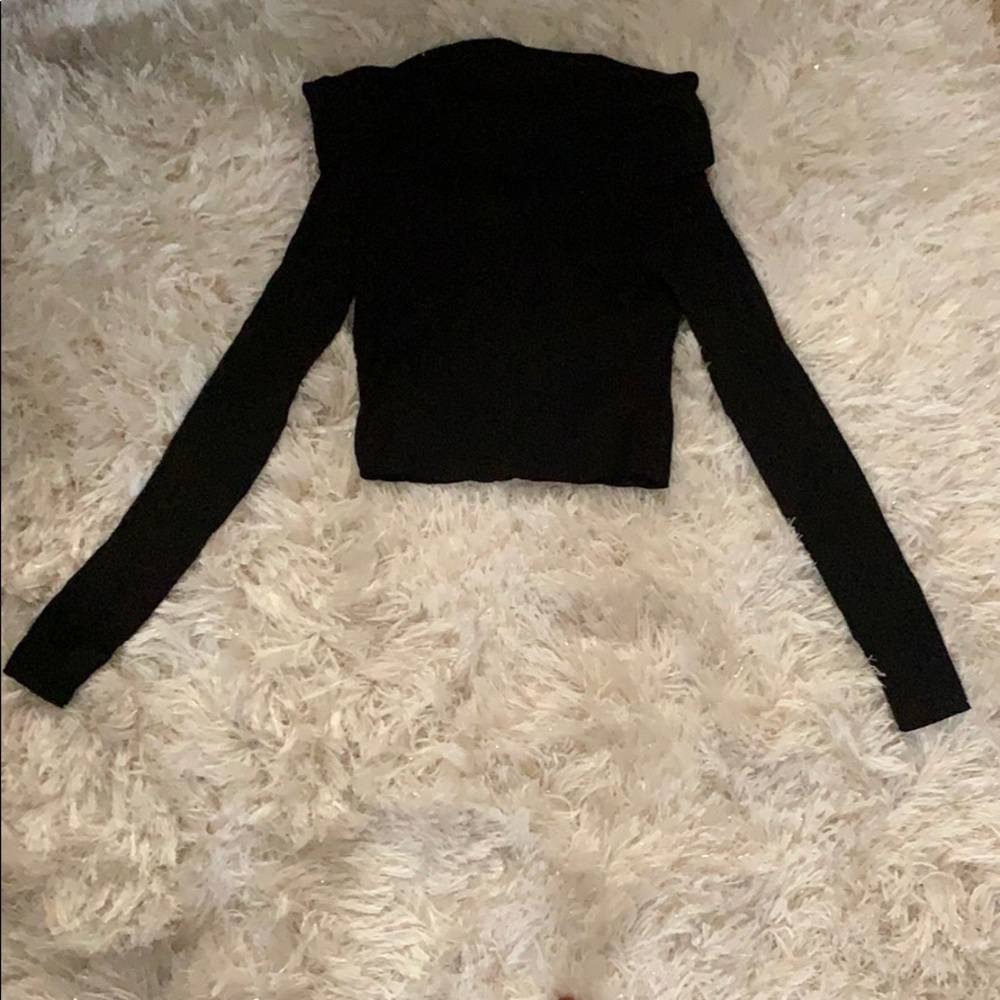 Black sweater.